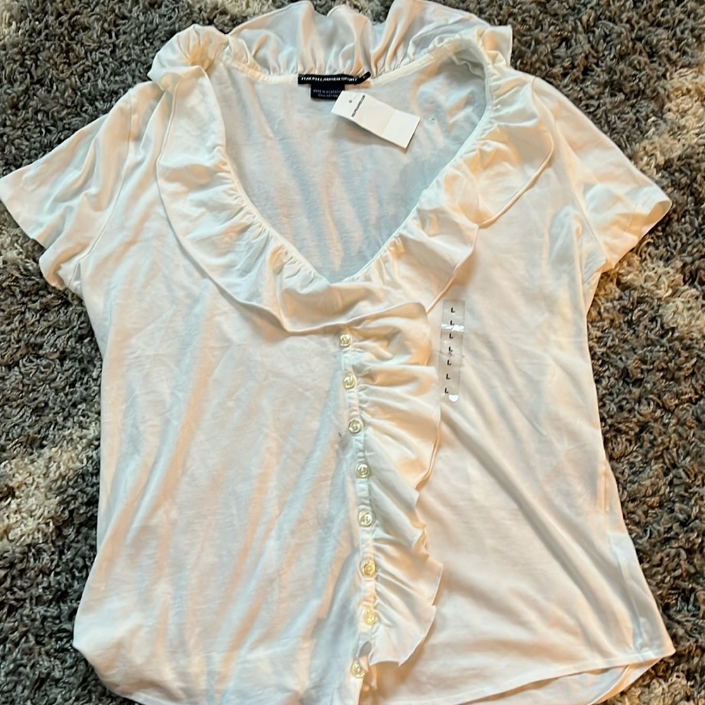 Ralph Lauren sport 100% cotton white blouse.